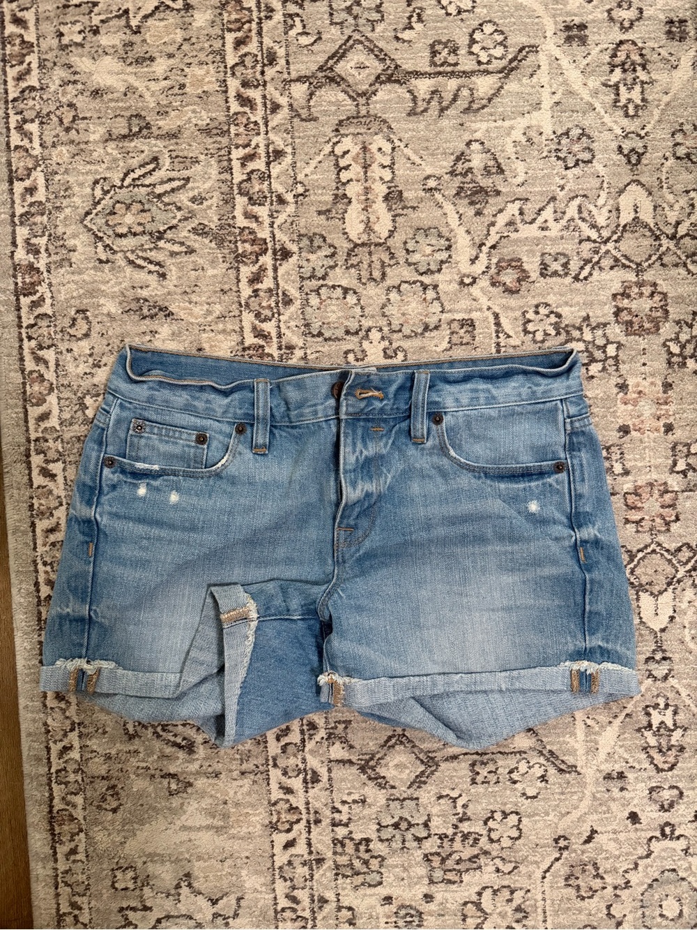 J. Crew Light Blue Rolled-Cuff Denim Shorts